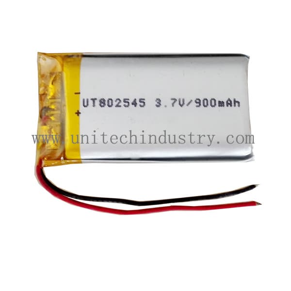 UN38_3 approved lithium polymer battery 802545 3_7V 900mAh